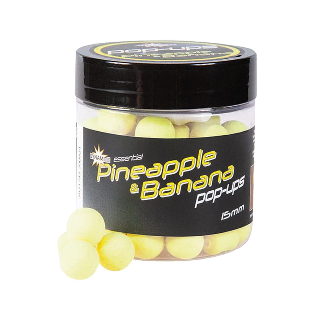 Dynamite Baits Fluro Pop-Ups Pineapple & Banana Yellow 15mm 78g