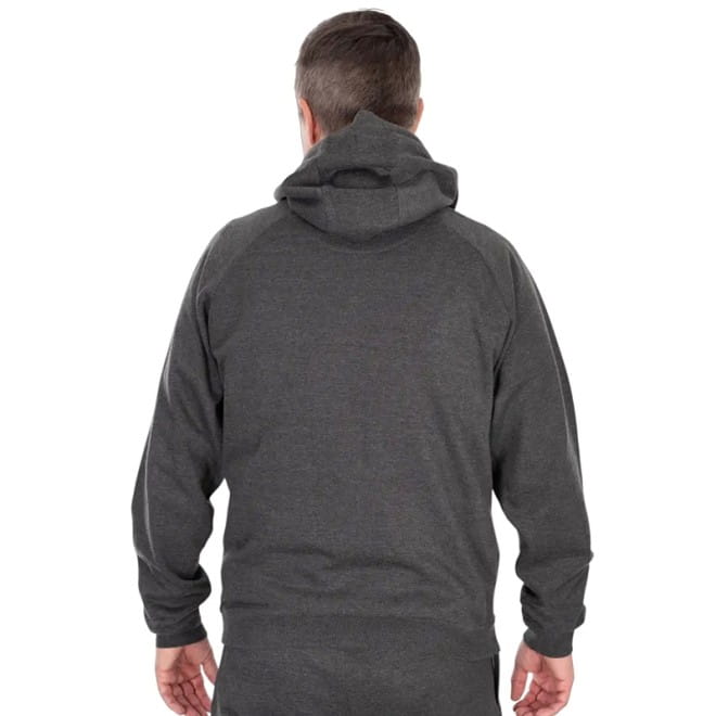 Hoodie, Hooded sweatshirt, Grau, Rückansicht, Sportbekleidung