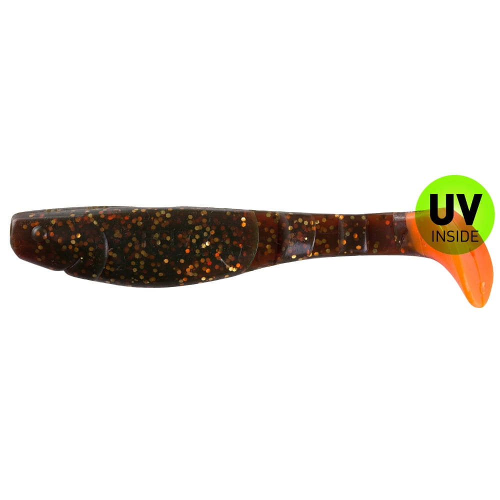 Relax Kopyto-Classic 11 cm (4") Motoroil-Gold-Glitter Orange-Tail 10 Stück Rauchrohr, Baseball, Baseballschläger, Sport