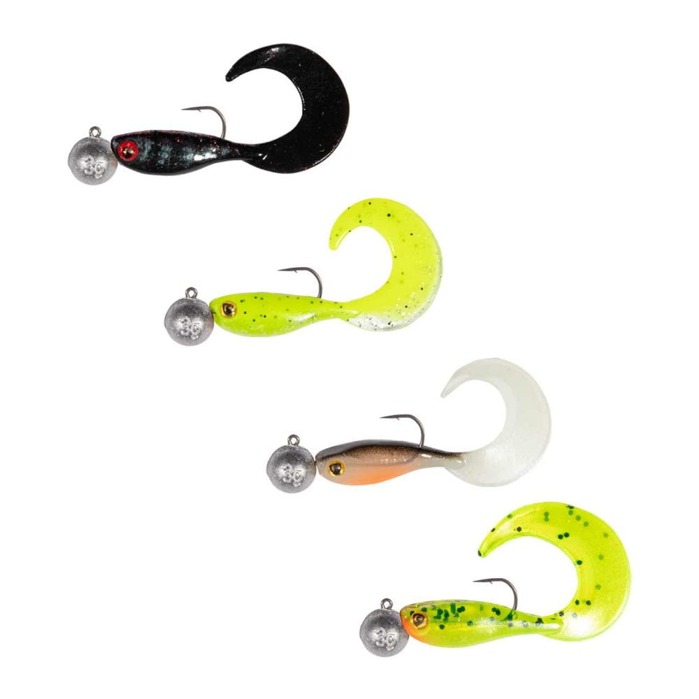 Fox Rage Ultra UV Micro Grub Tail Mixed Colour Loaded Lure Pack 4