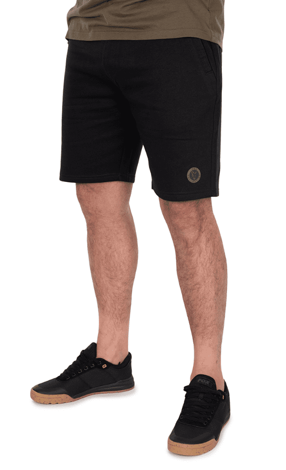 Fox Collection Jogger Shorts Black XL – Bild 2, shorts, schwarz, knielang, rundes logo, casual