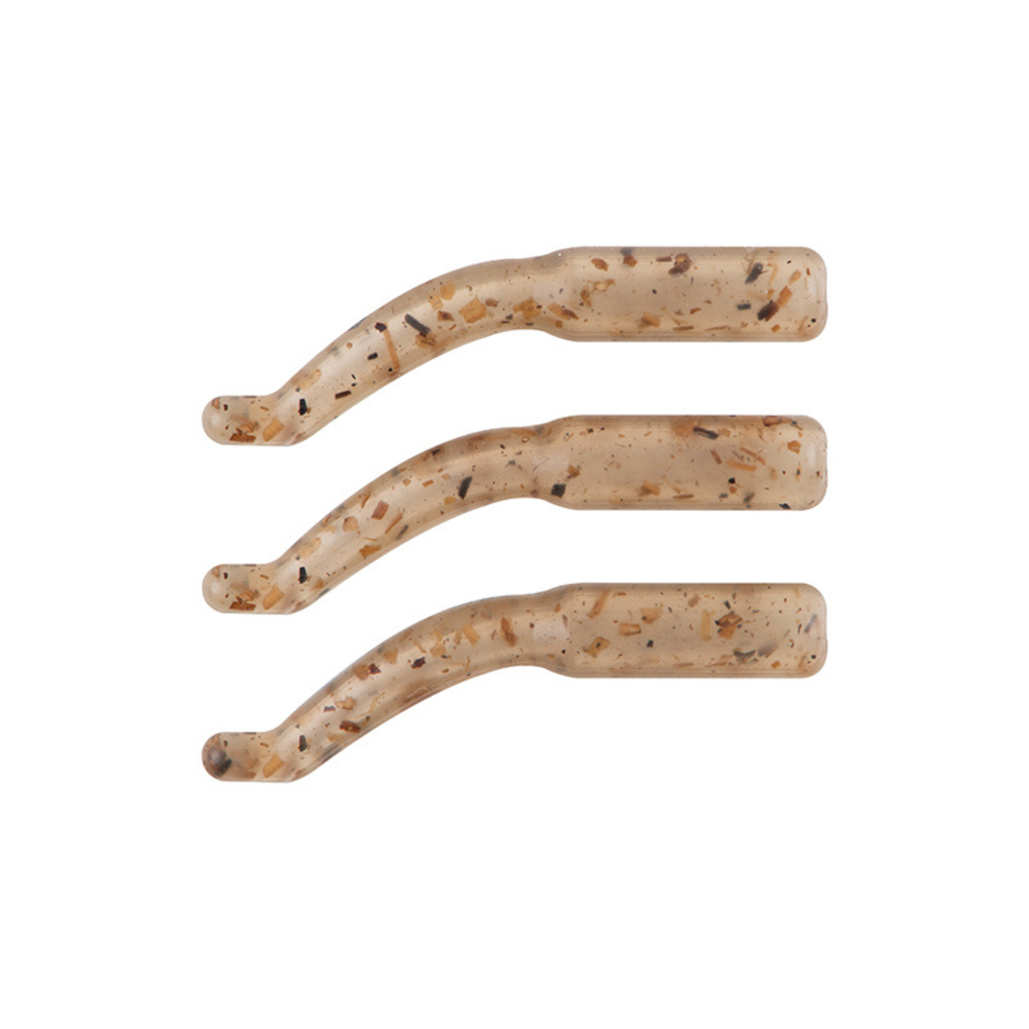 Garnelenseinwirkung?, soft plastic?, stretch pattern, beige with speckles, Köder aus Softplastik