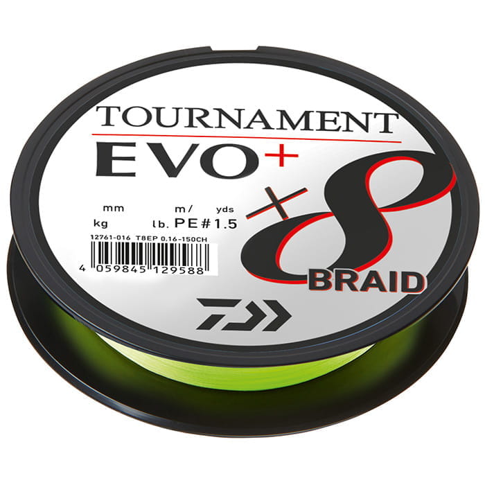 Daiwa Tournament X8 Braid Evo+ 0,14mm 10,2kg 135m CH
