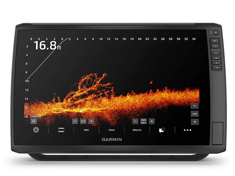 Fischfinder, Sonar, Garmin, Bildschirm, Display