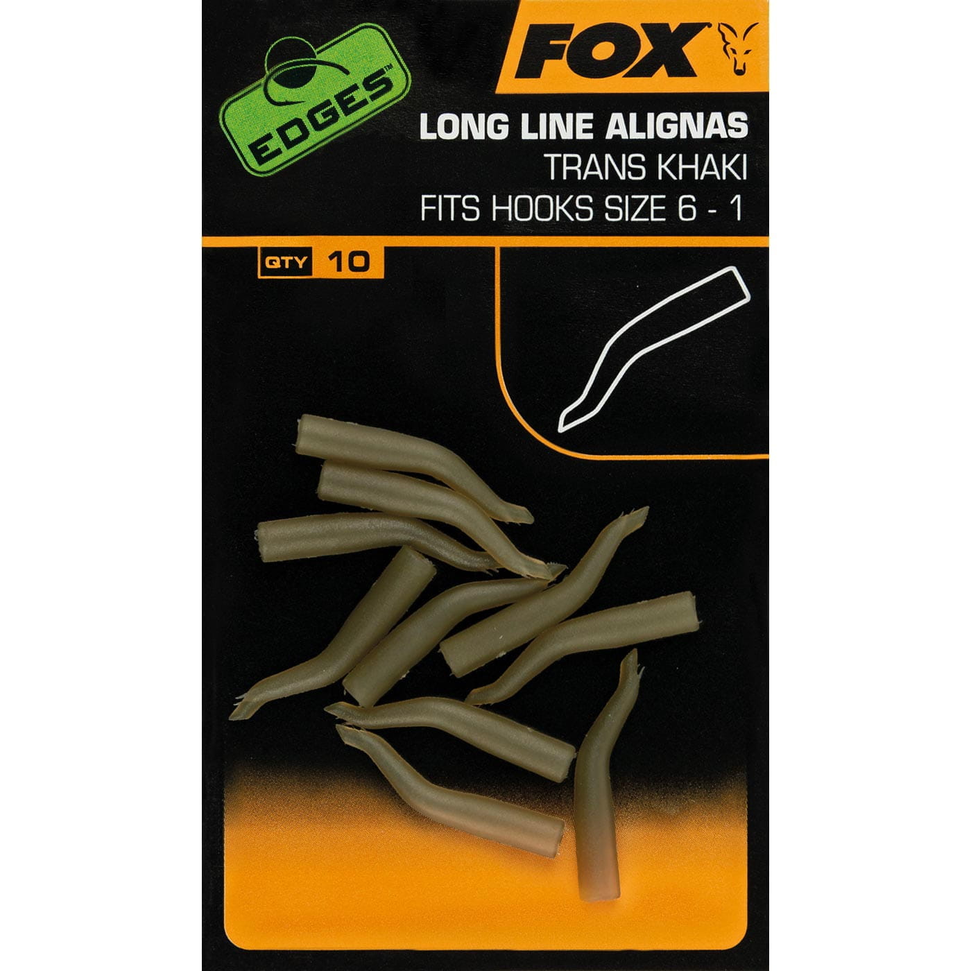 Fox Edges Curve Shank, Size 1