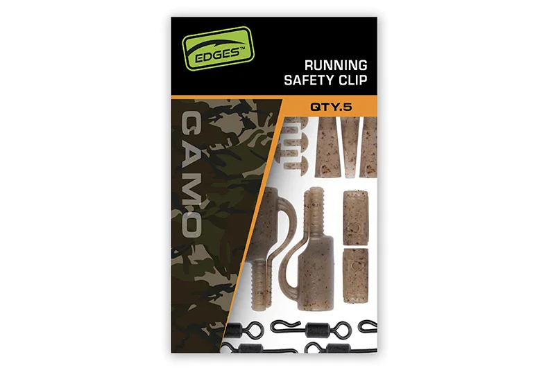 Fox Edges Running Safety Clip Kit Camo 5 Stück