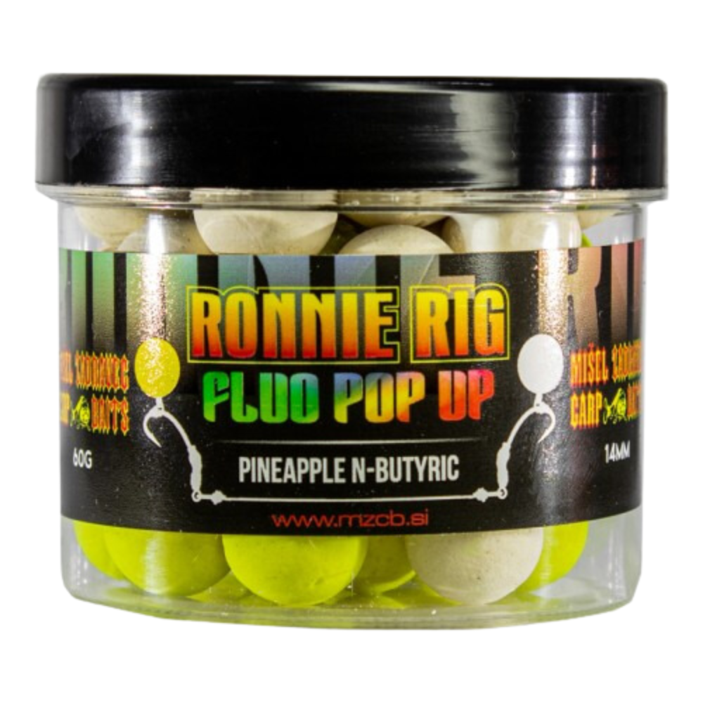 Zadravec Baits Pop Up Ronnie Rig Pineapple N-Butyric 14 mm 60g