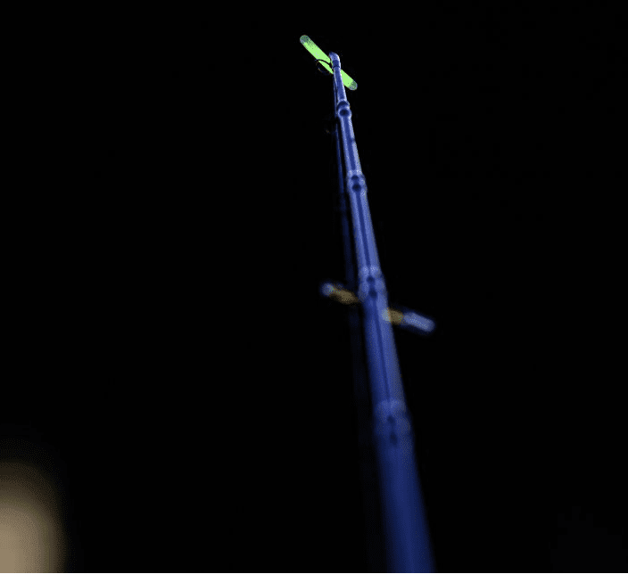 Black Cat Cat Light Depot 45 mm - Anwendungsbeispiel Angelrute