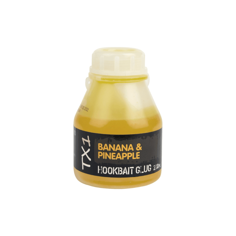 Shimano Tribal TX1 Hookbait Glug Banana Pineapple 200ml Flasche