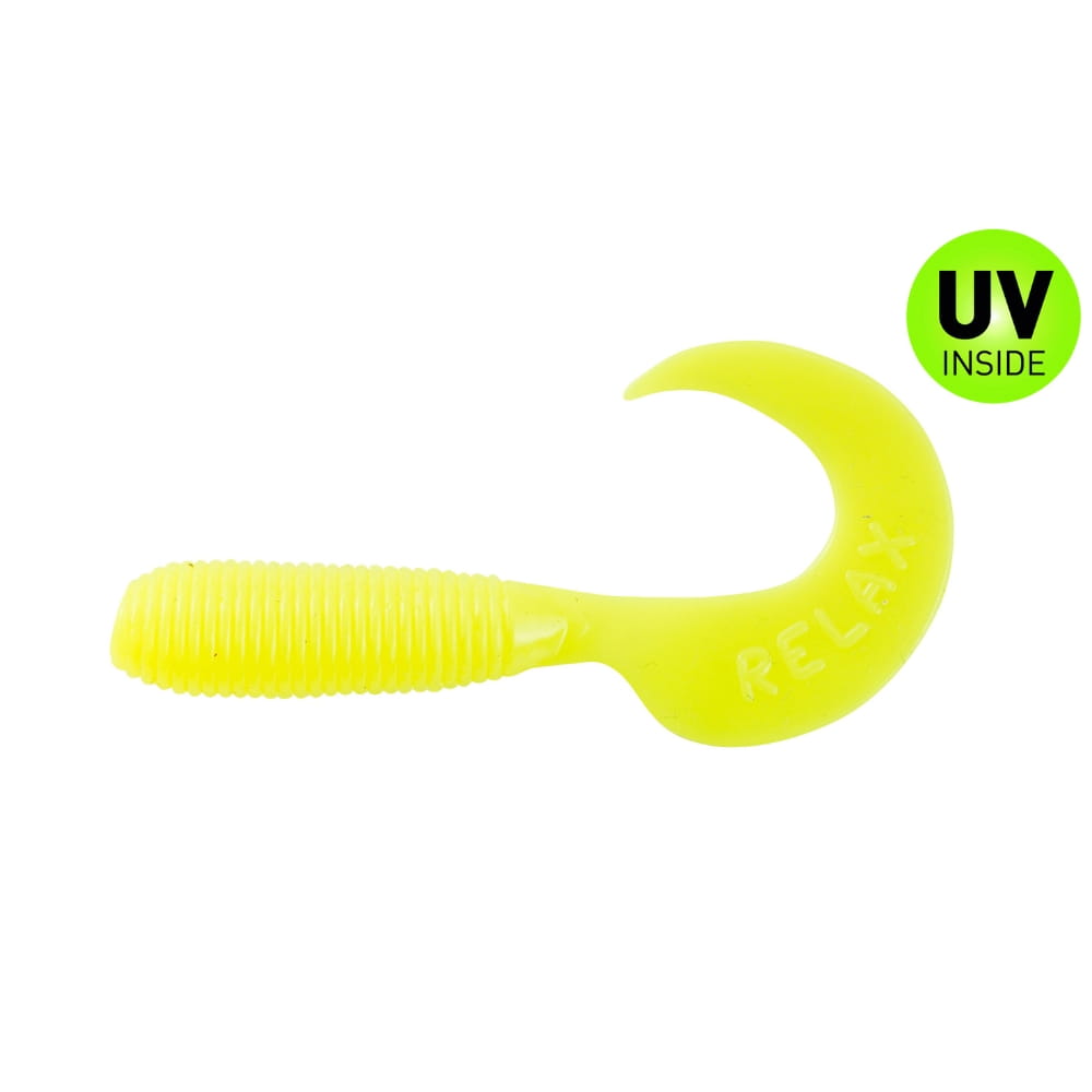 Relax Twister regulär 3,5 cm (1") Fluogelb 10 Stück Relax Twister regulär 3,5 cm (1") Fluogelb 10 Stück
