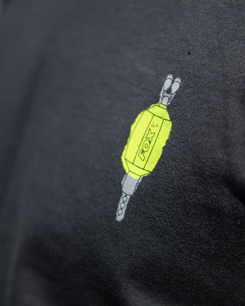 Fox Indicator T-Shirt Green M  – Bild 4, robot, neon, appliqué, t-shirt, grau