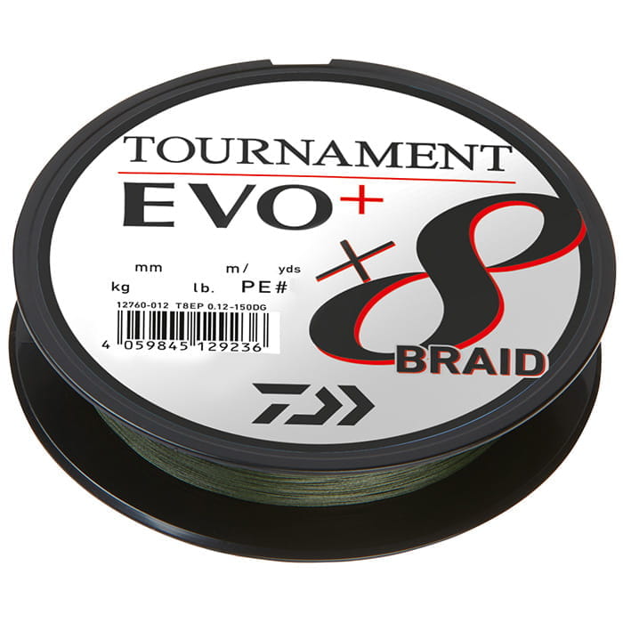 Daiwa Tournament X8 Braid EVO+ 0,16 mm 12,2 kg 135 Meter DG