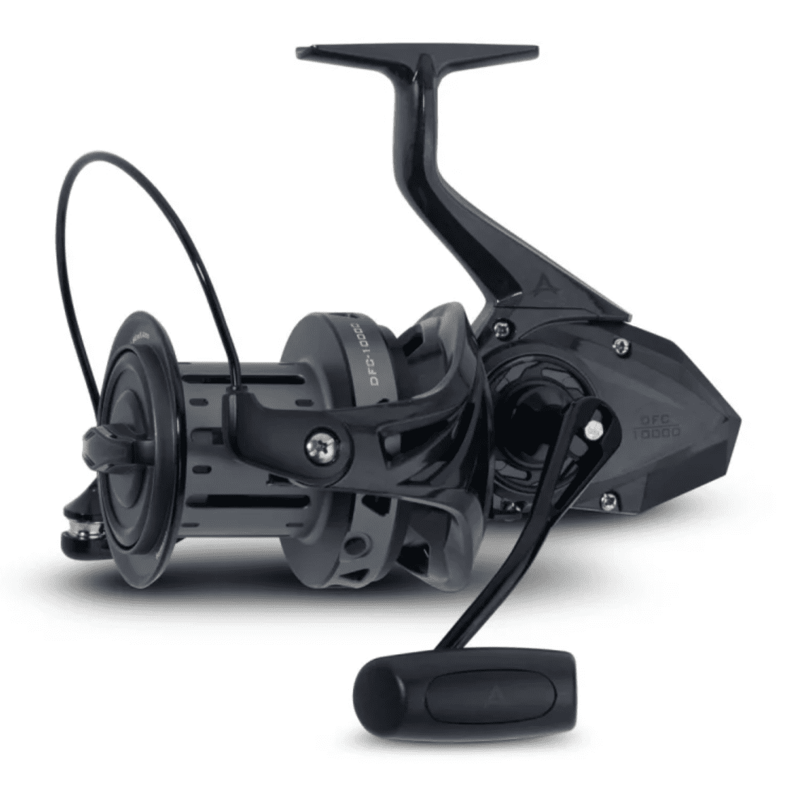 Angeln Rolle, Fliegende Angelrolle, Spinnrolle, Schwarz, Gedrehte Bauweise