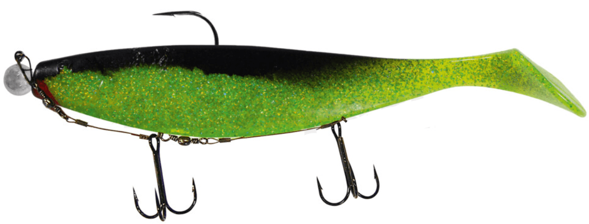 Relax Xtra-Soft 23cm Zielony (Chartreuse)-Glitter / Czarny montowany 12/0 15g z przynętą dodatkową Zubehor, Sonnenbrille, Köder zum Angeln, Elektronik, Hardware