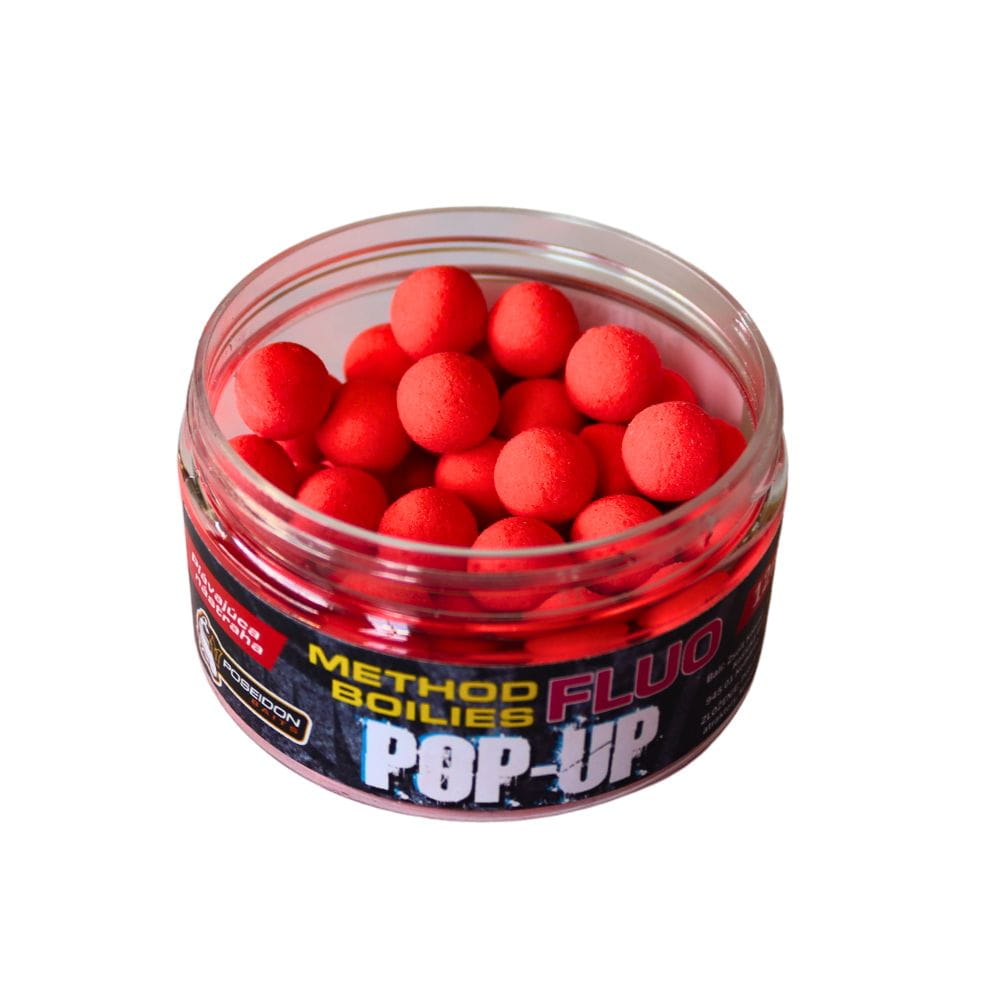 Poseidon Method Mini Pop Up Boilies Erdbeere 12 mm Poseidon Method Mini Pop Up Boilies Erdbeere 12 mm