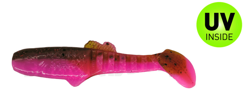 Relax Montana Shad 10,5cm Bubblegum / Каулбарш 3 броя Rauchrohr