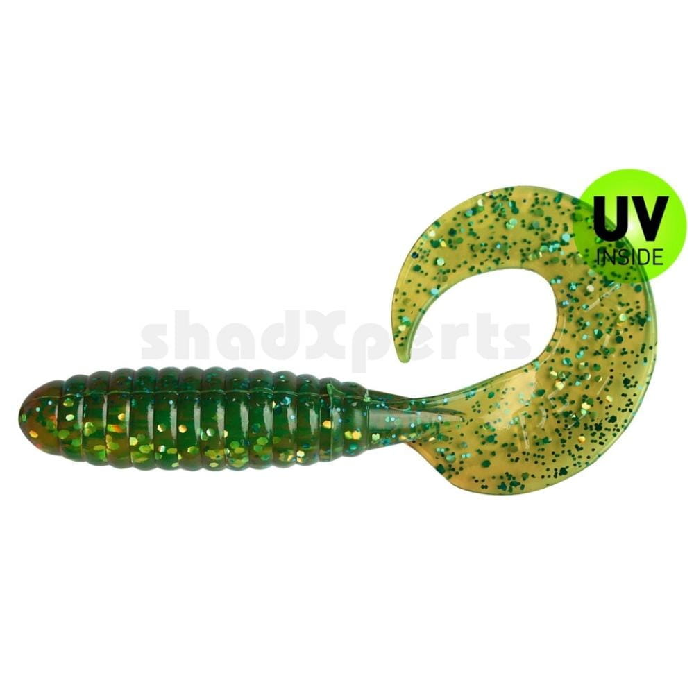 Twister-4_-laminiert-ca-8-0-cm-grun-chartreuse-glitter-_-motoroil-glitter Aceite de motor Relax Twister 8 cm (3") chartreuse 5 piezas