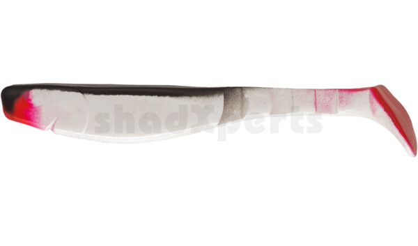 Softbait, Lure (fish), Körperform: gebogen, Zwei-Ton, Roter/pinker Schwanz