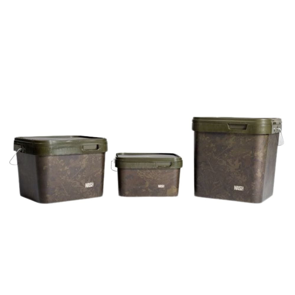 Nash Spot On Rectangular Bucket Camo 5L Kiste