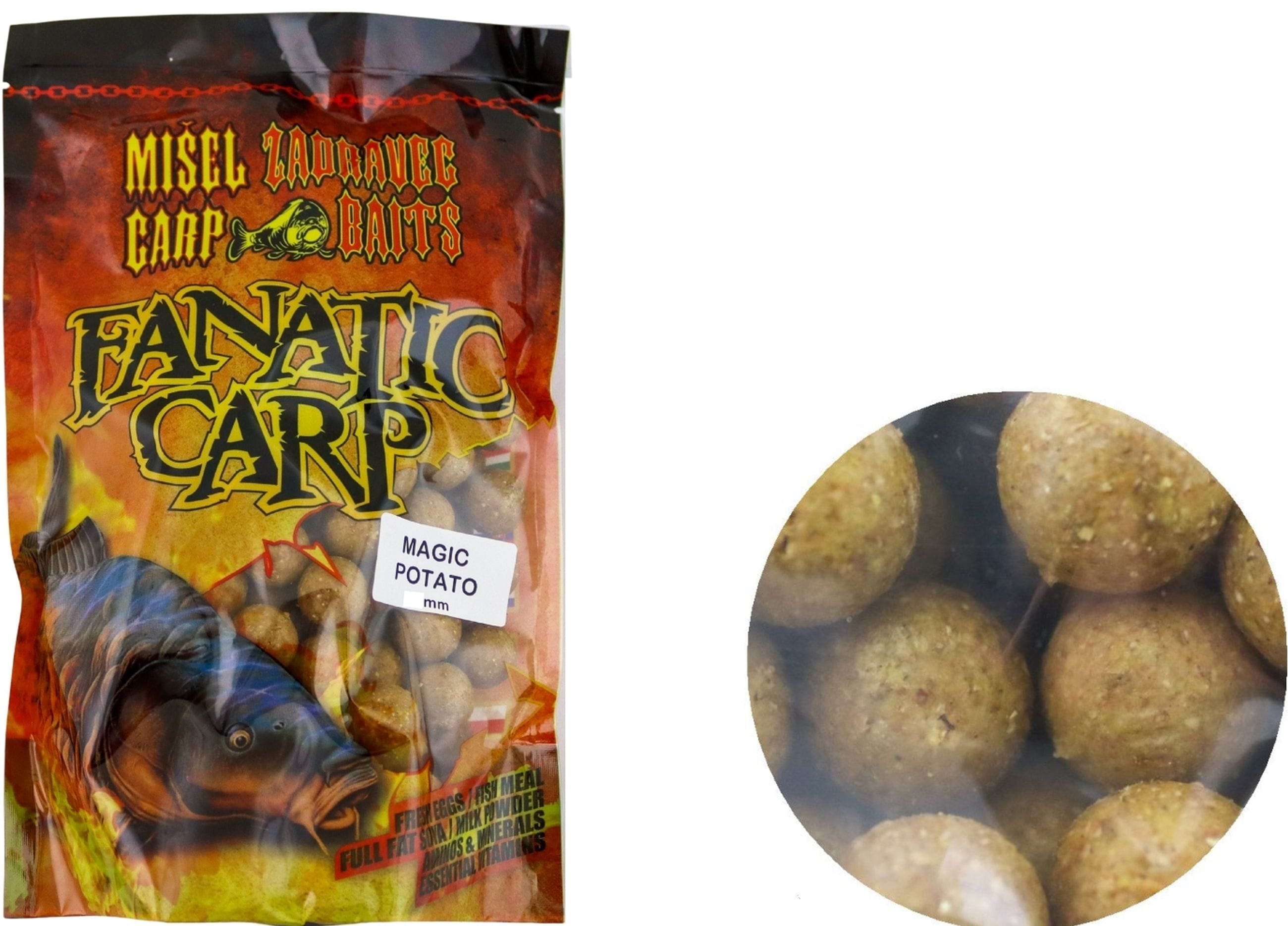 Zadravec Baits Fanatic Carp Boilies Magic Potato 77 20 mm 800 g