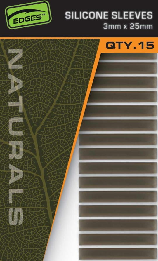 Fox Edges Naturals Silicone Sleeves 3mm x 25mm 15 piezas Wohnen, Treppe, Inneneinrichtung, Blatt, Vorhang