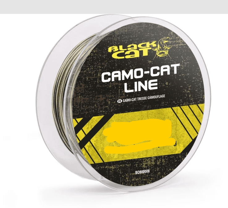 Black Cat Camo-Cat Line 0,65mm 80kg 400m, Bandstück, Klebeband, Kamo, Tarnung, Camouflage