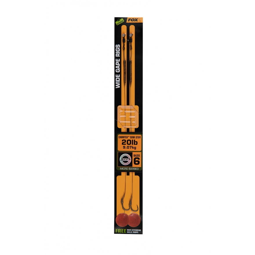 AR_34452_2 Amo Fox Edges Wide Gape Rig Taglia 6 20 lbs Confezione da 2