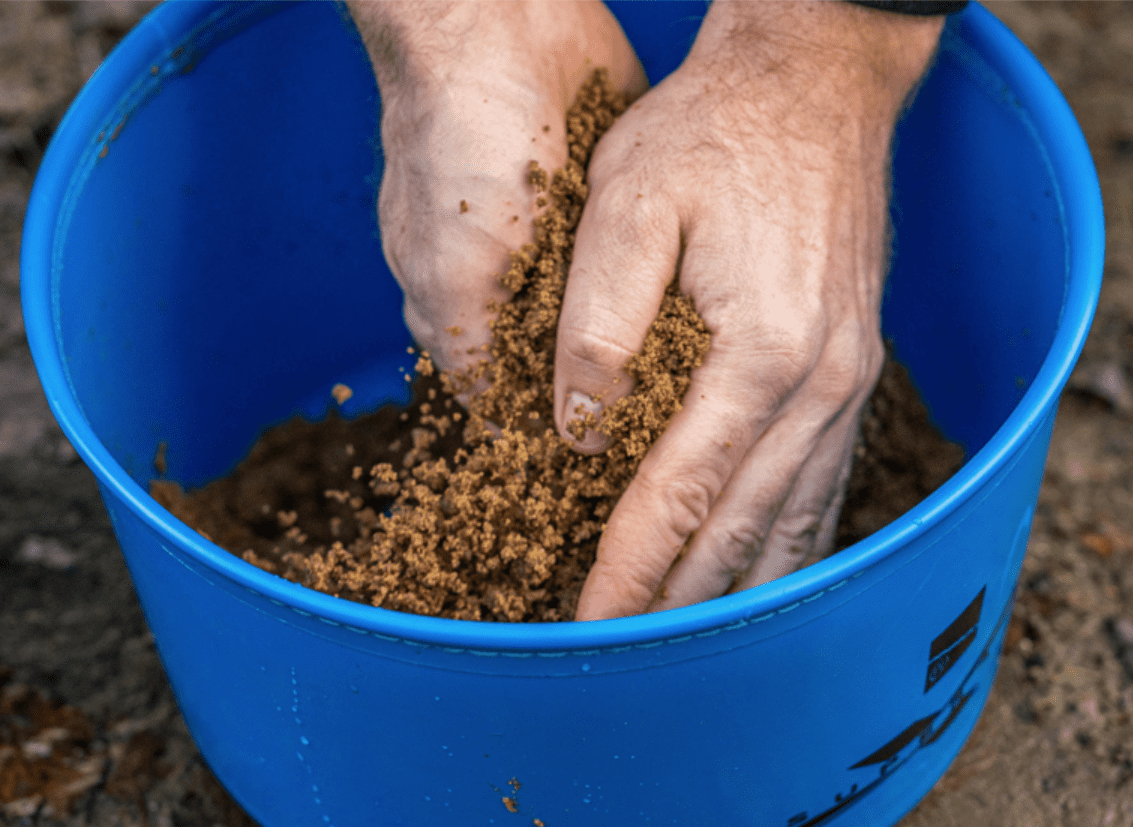 Knete, Sand, Händeeinfluss, Kübel, Körnung