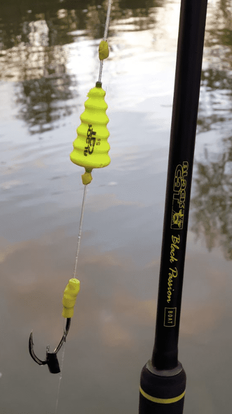 Black Cat U-Float Tree 20 g fluo gelb (Anwendungsbeispiel)