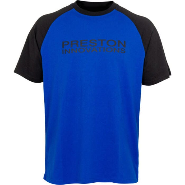 T-Shirt, Raglan, Blau, Schwarz, Kleidung