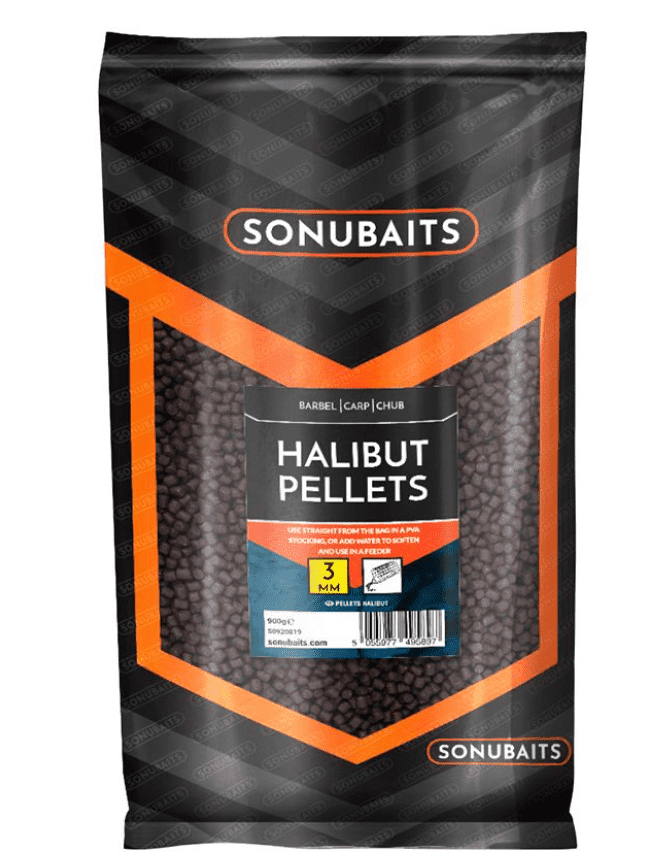 halibutpellets3mm Sonubaits Halibut peleti 3 mm 900 g