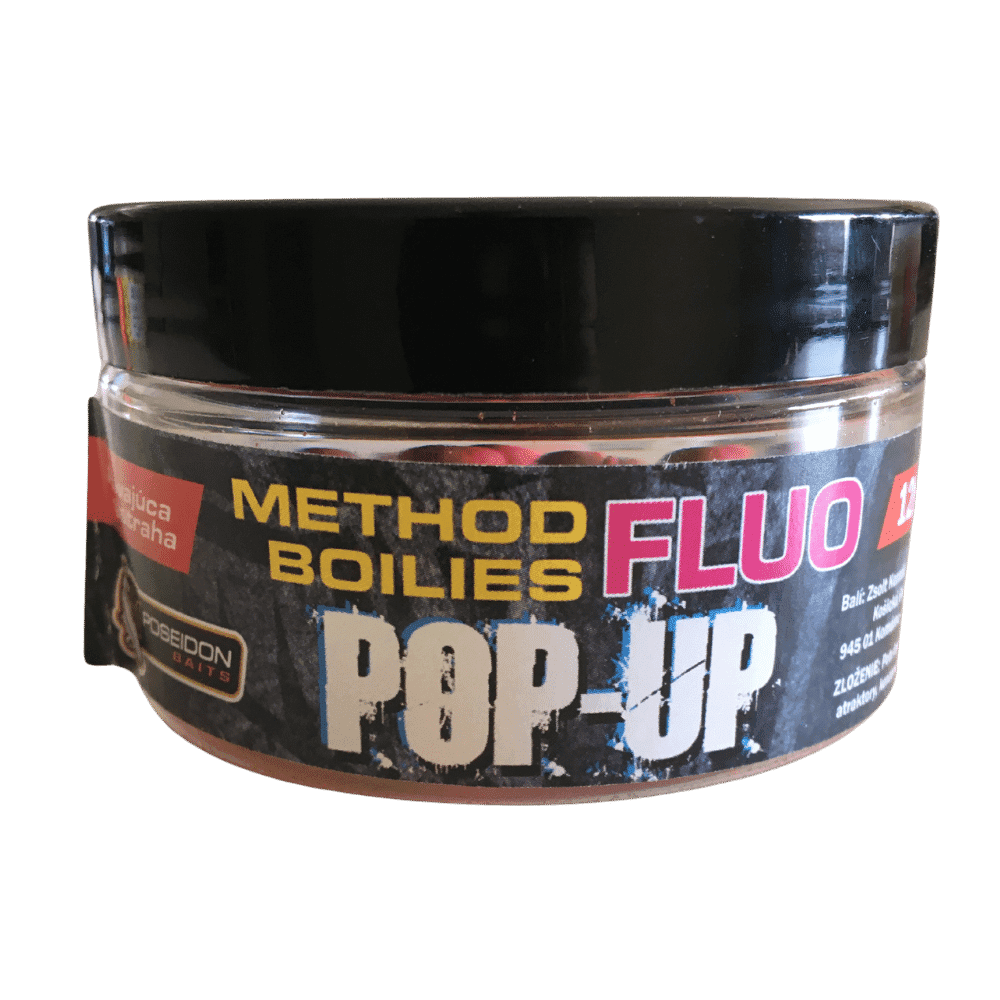 Poseidon Method Boilies Fluo Pop Up Carp X 12 mm 30 g
