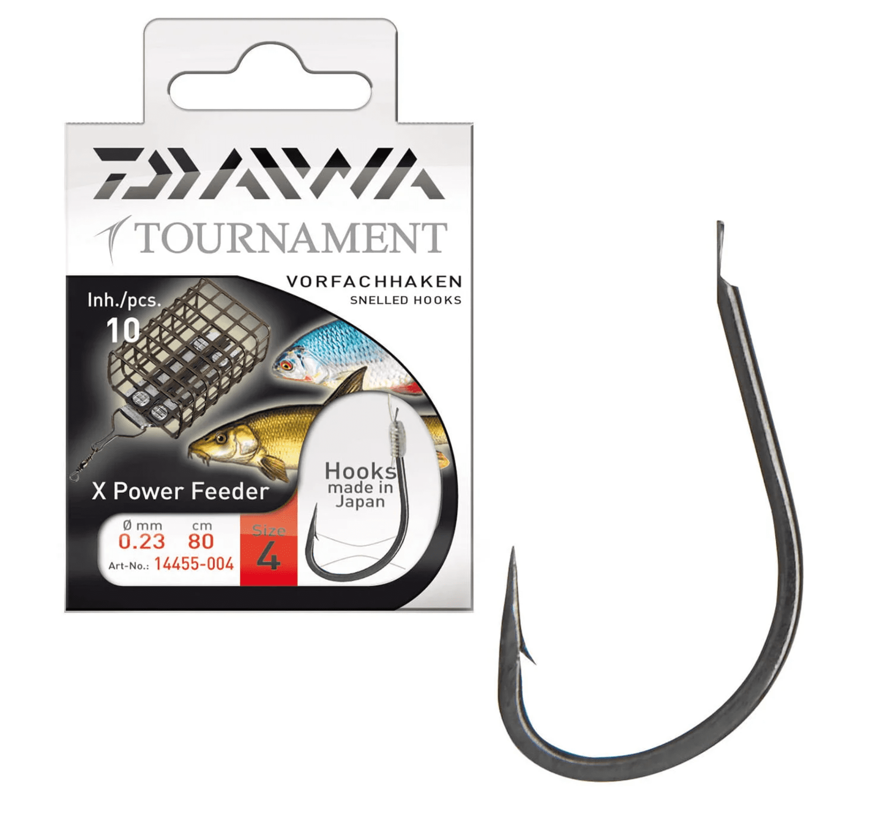 Daiwa Tournament Feederhaken 80cm Mărimea 10 10 bucăți Daiwa Tournament Feederhaken 80cm Mărimea 10 10 bucăți