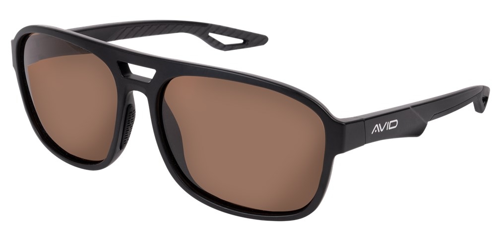 Sonnenbrille, Brillenrahmen, Braun getönt, Gummierte Nasenpads, markante Brillenform