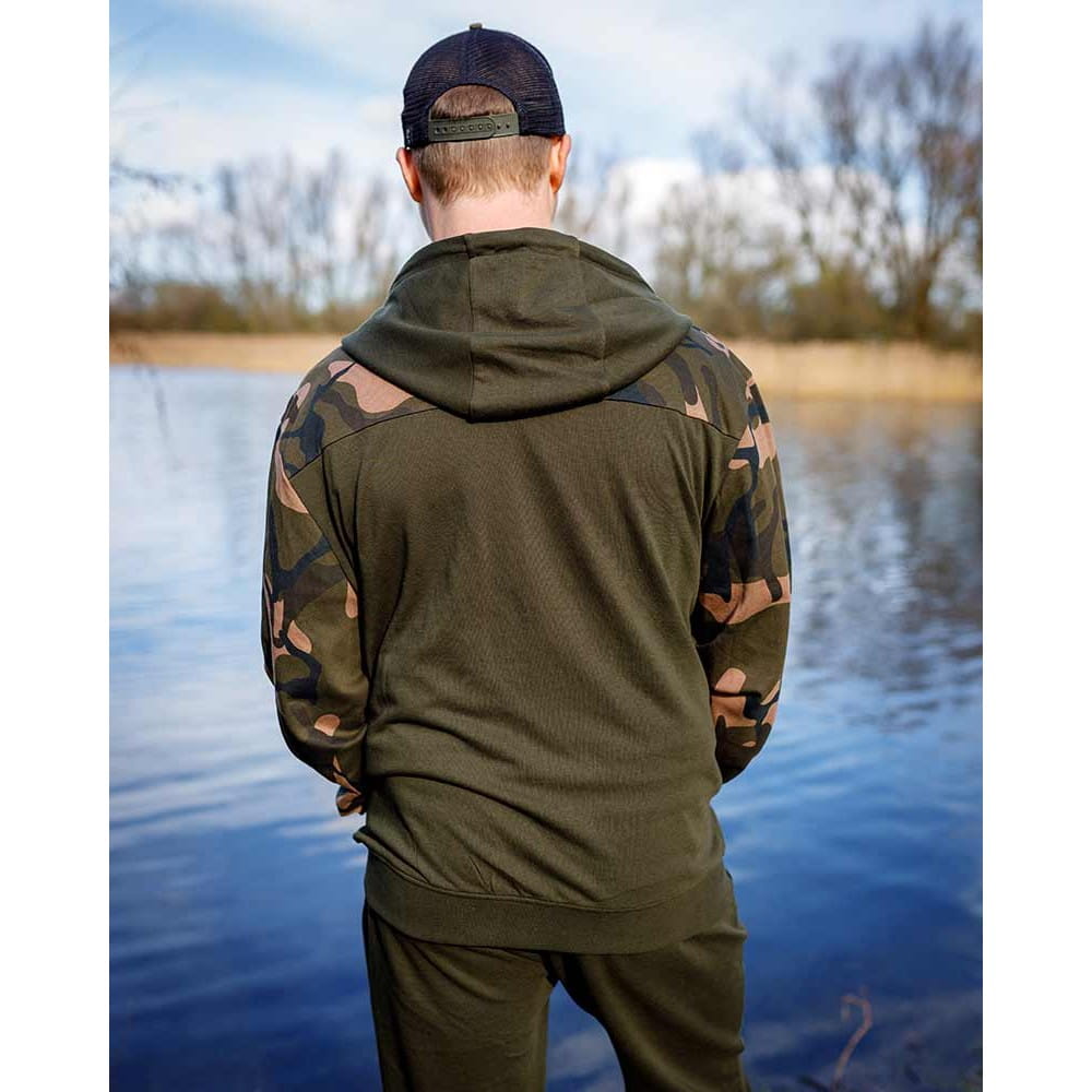 Fox LW Khaki Camo Split Zip Hoody Large Fox LW Khaki Camo Split Zip Hoody Large