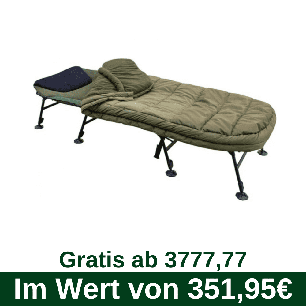 Campingbett, faltbares Bett, Schlafunterlage, olivgrün, stabiler Rahmen