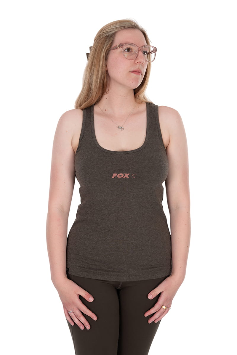 Tanktop, Schlicht, Dunkelgrau, Racerback, Logo-Print