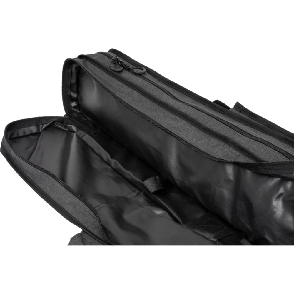  Messenger-Tasche,  Laptop-Hülle,  grau Stoff,  Reißverschluss,  Innenfutter