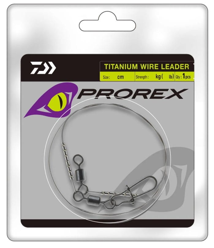 Daiwa Prorex Titanium Leader 30cm 22kg 2 pièces Zubehor, Armreif, Schmuck