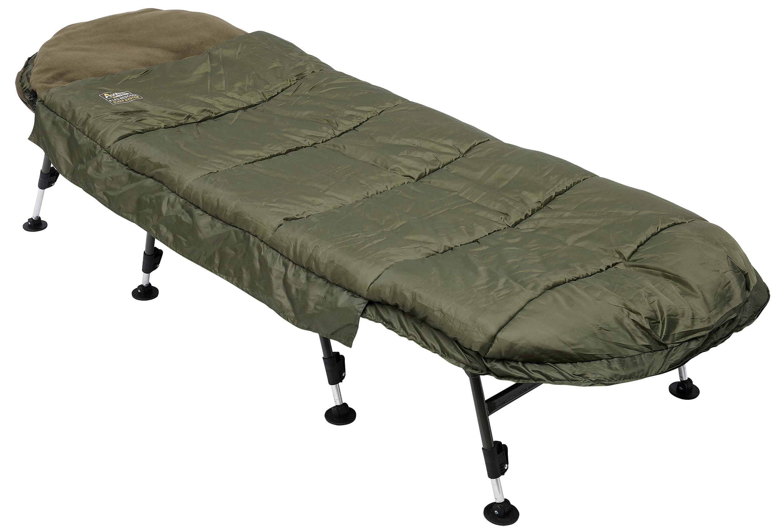 ss65043_01-prologic-anglerliege-avenger-s-bag-bedchair-system-75x200cm-angelliege-zelten-outdoor-svendsensport Prologic Avenger Sleeping Bag & Bedchair System 8 Legs 200x75 cm 8 Beine