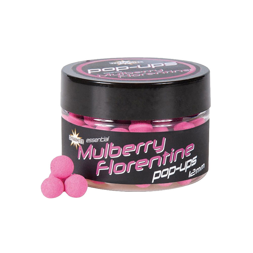 Dynamite Baits Fluro Pop-Ups Mulberry Florentine Pink 12mm 48g