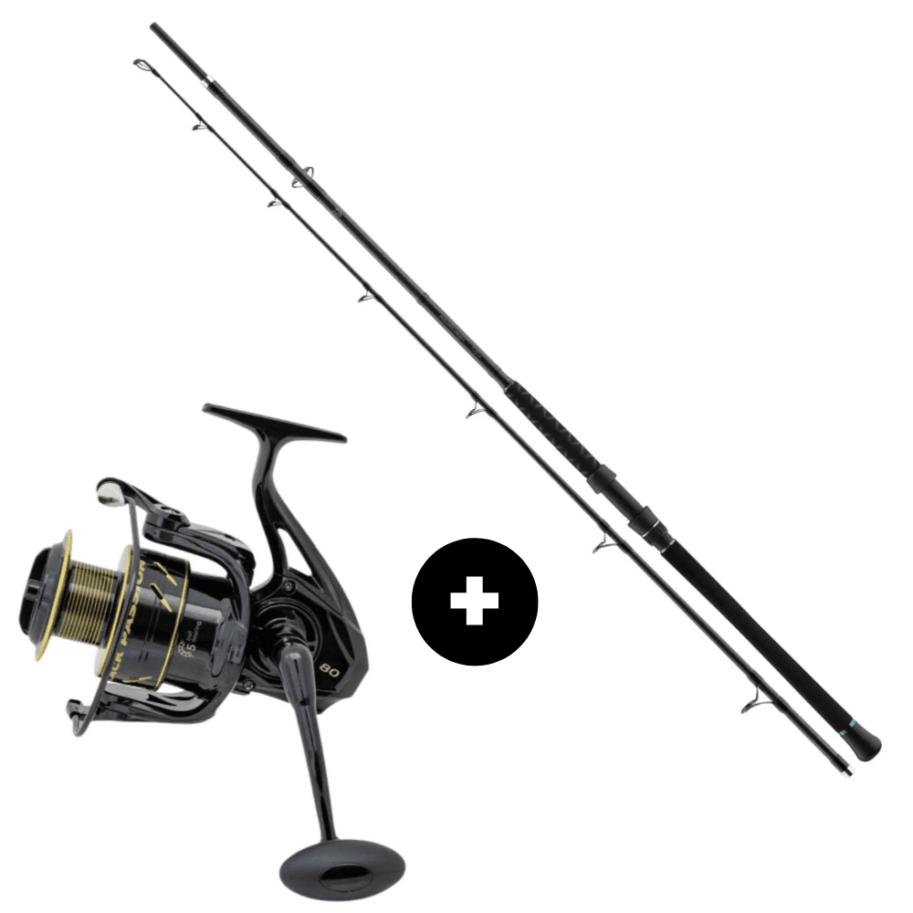 Daiwa Harcsaset Powermesh Harcsahajó 255cm 100-400g + Black Cat Passion FD 80 (11732-255+0214080) Rolle