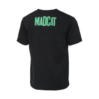 DAM MadCat Skull T-Shirt Black L – Bild 2, T-Shirt, Schwarz, Kurzärmlig, Vorder- und Rückgrafik, Grüner Text