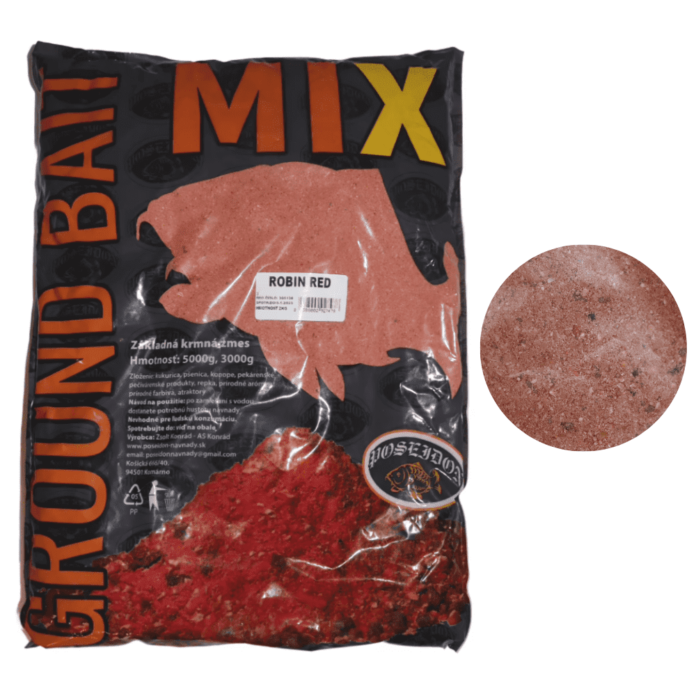 Poseidon Groundbait Mix Robin Red 2 kg