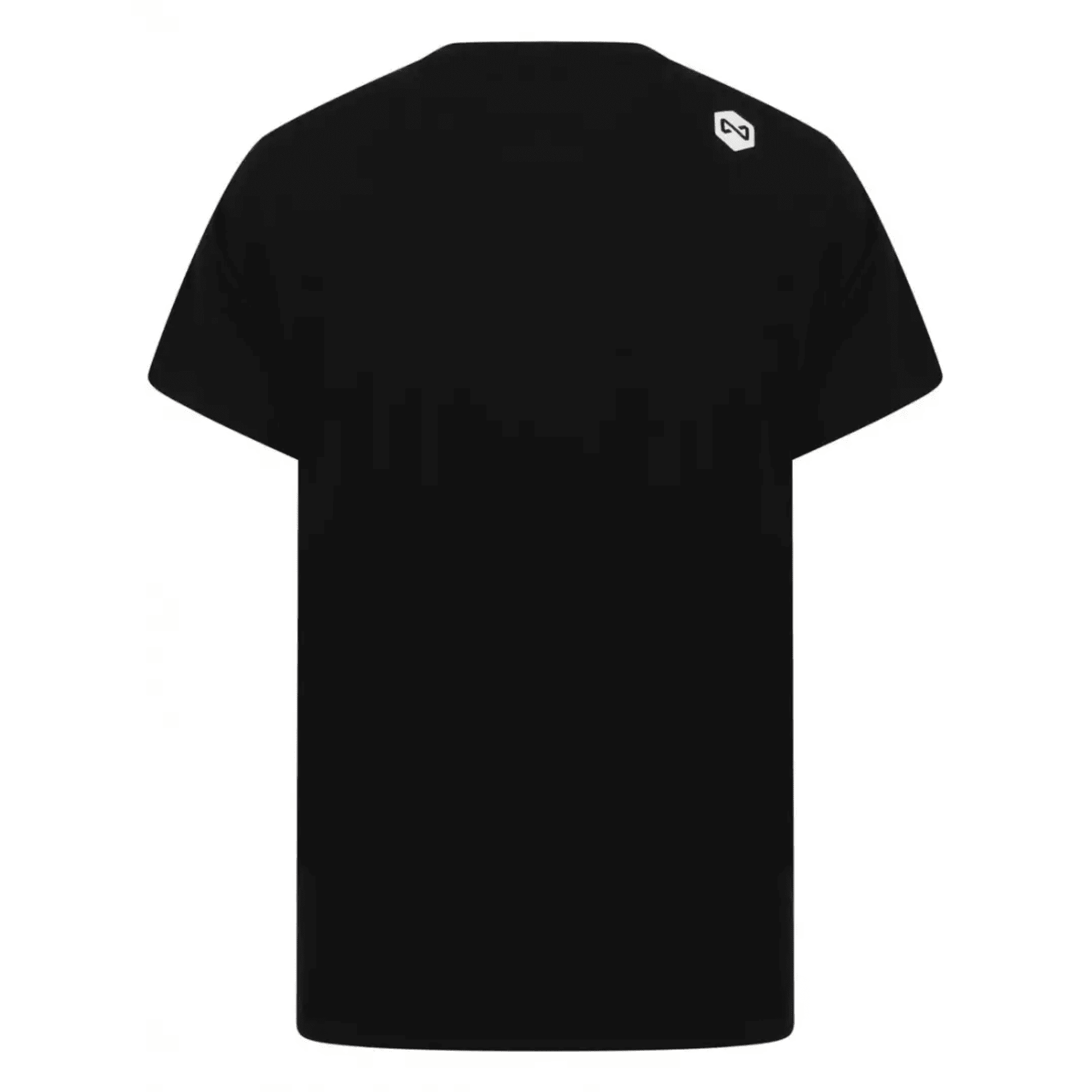 Tee, Schwarz, Rundhalsausschnitt, Kurzarm, Plain