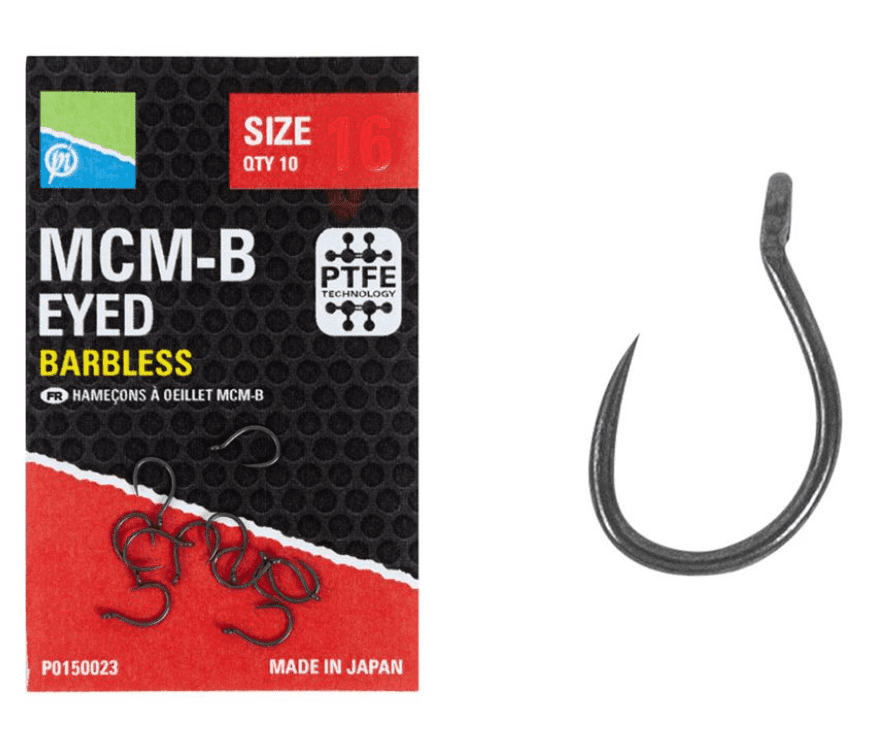 mcmbhooks Preston MCM-B Marimea 10 Barbless 10 bucati