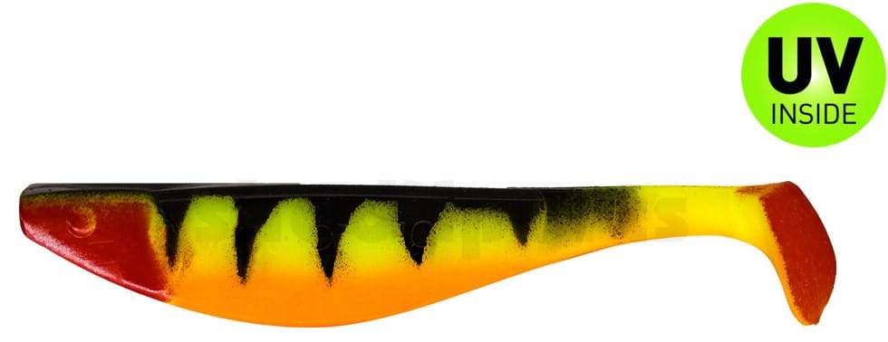 Relax Kopyto River 16 cm (6") Fluo Yellow / Zander / Orange / Red Tail 2 броя