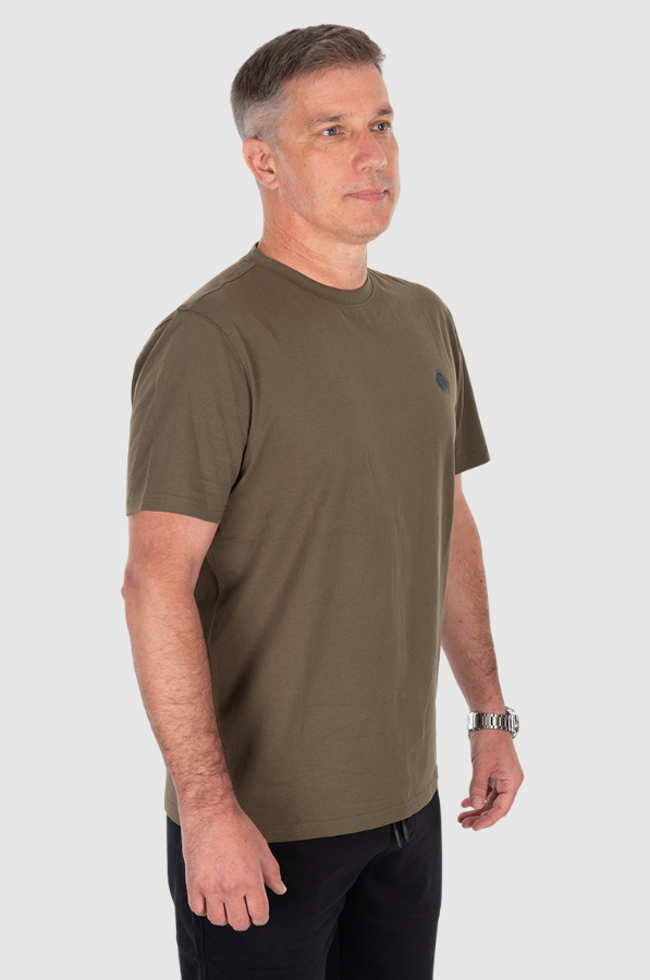 t-shirt, crewneck, short-sleeve, oliv, herr