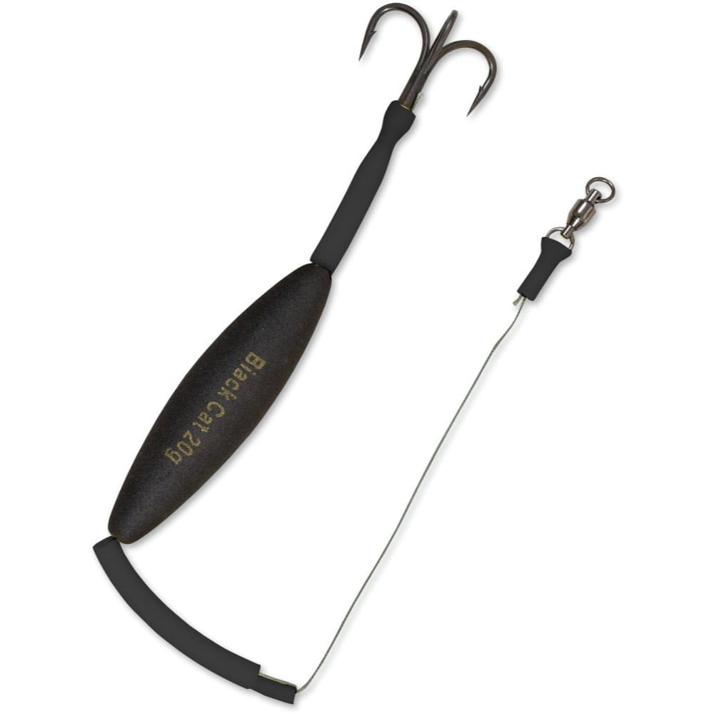 Black-Cat-Worm-Pop-Up-0-80m Black Cat Worm Pop Up Rig 80 cm Hakengröße 2/0