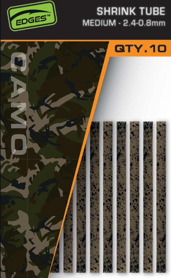 Fox Edges Camo Shrink Tube M 2,4-0,8mm 10 pièces Fox Edges Camo Shrink Tube M 2,4-0,8mm 10 pièces